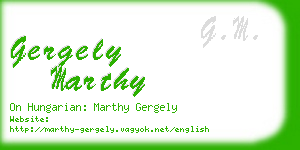 gergely marthy business card